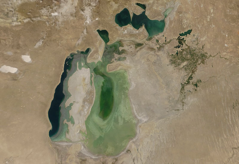 Aral Sea in 2018